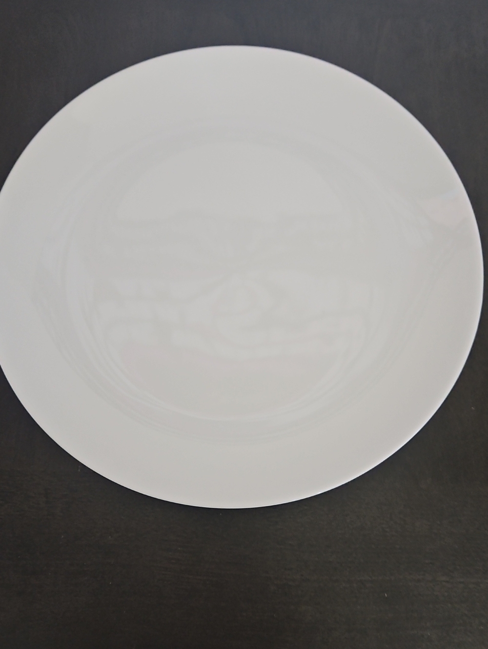 NWOT White Ceramic Dinner Plate From Crate & Barrel